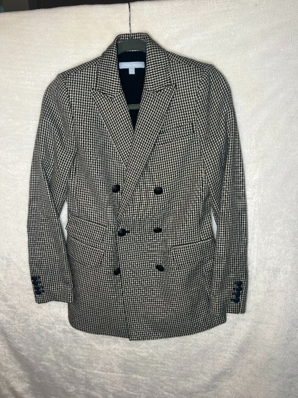 Antonio Melani black & white houndstooth blazer sz 2